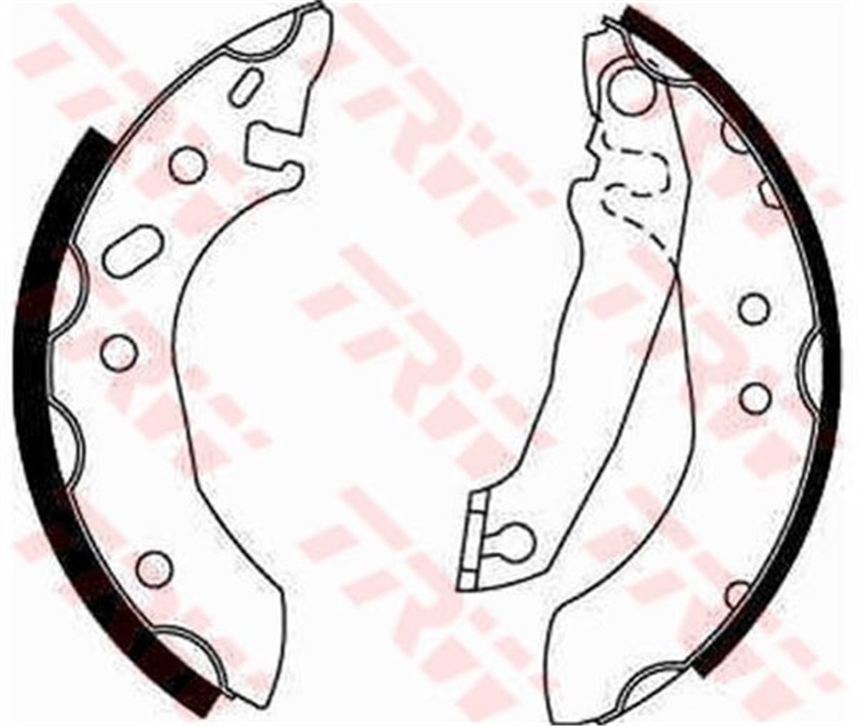 ESCORTARKA PABUÇ BALATA ESCORT V-VI 1.3 1.4 1.8D ABS SIZ 92-95 180X30 TRW GS6253TRWTRW GS6253