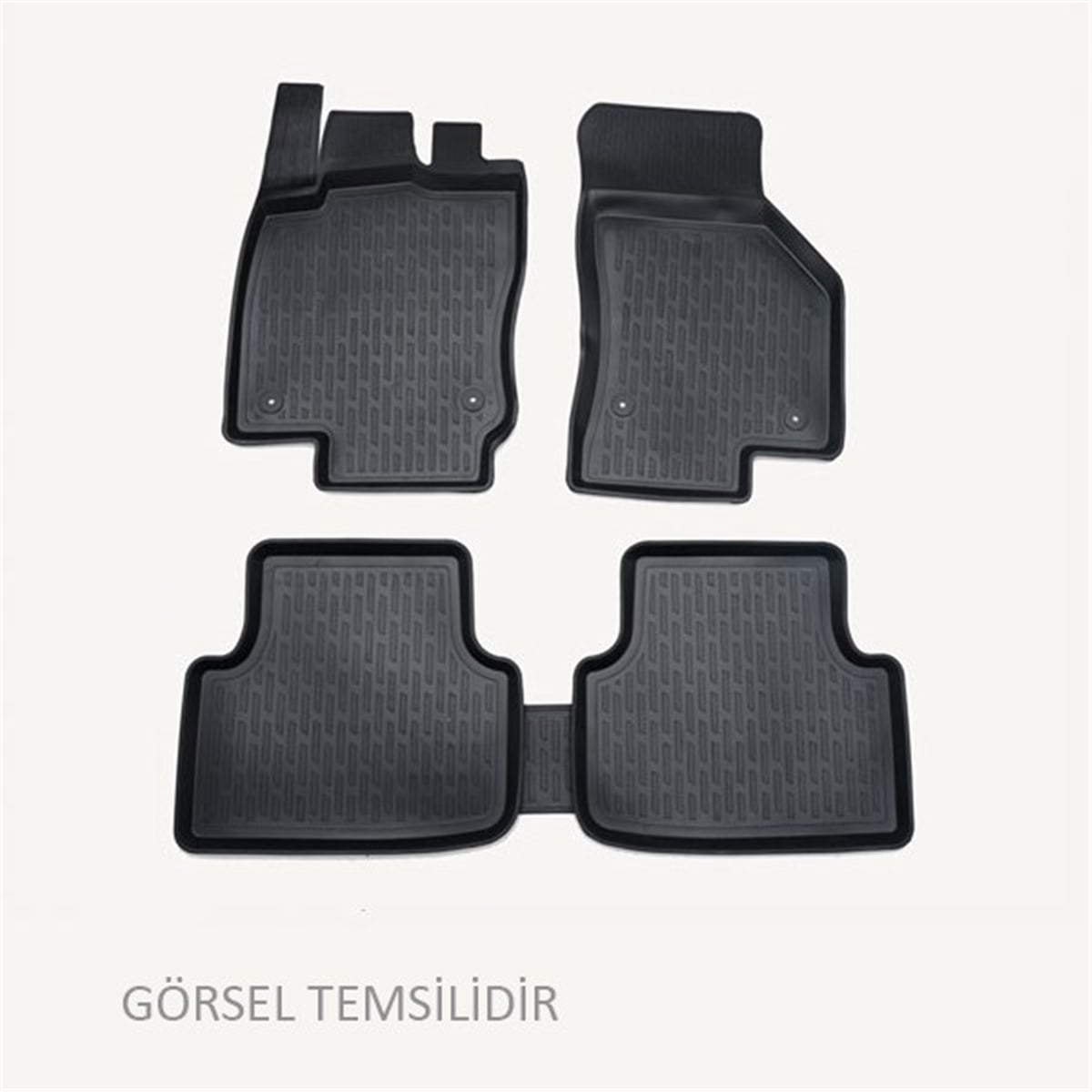 FABIAPERFLEX 3D X-MAT HAVUZLU PASPAS ÇEŞİTLERİ SİYAH SKODA FABIA 2014 3D X-MAT 5 PCS PERFLEX PXM-SK12PERFLEXPERFLEX PXM-SK12