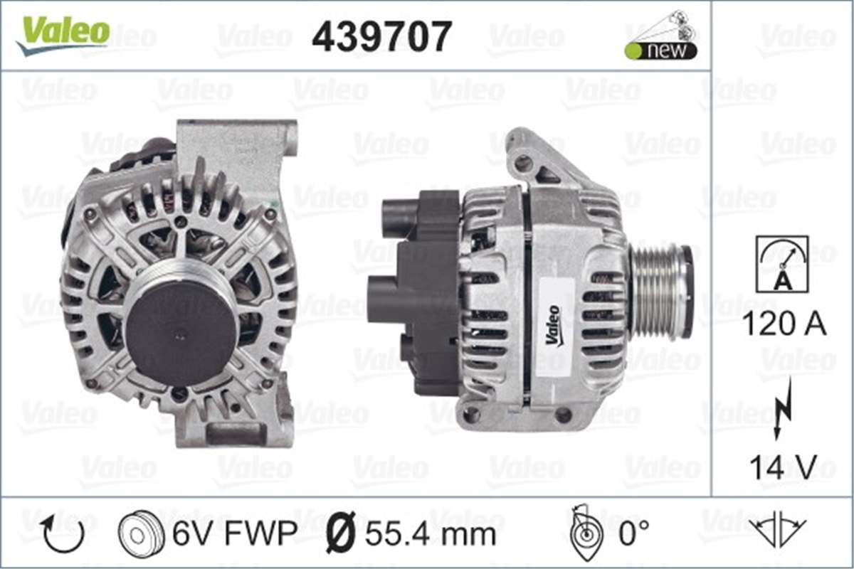 FIATALTERNATÖR FIAT VALEO 439707VALEOVALEO 439707