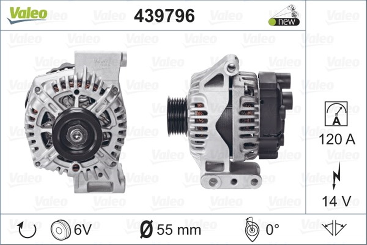 FIATALTERNATÖR FIAT VALEO 439796VALEOVALEO 439796