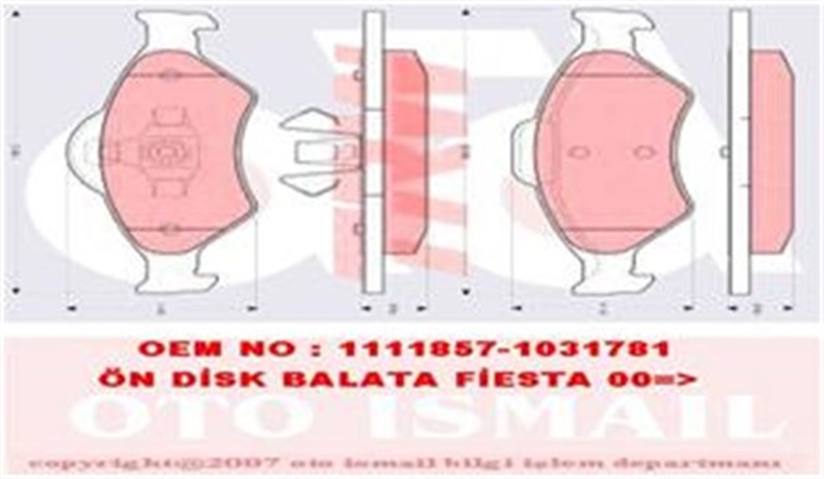 FIESTAÖN BALATA FIESTA 95 02 FORD KA 96 MAZDA 121 96 TRW GDB1418TRWTRW GDB1418
