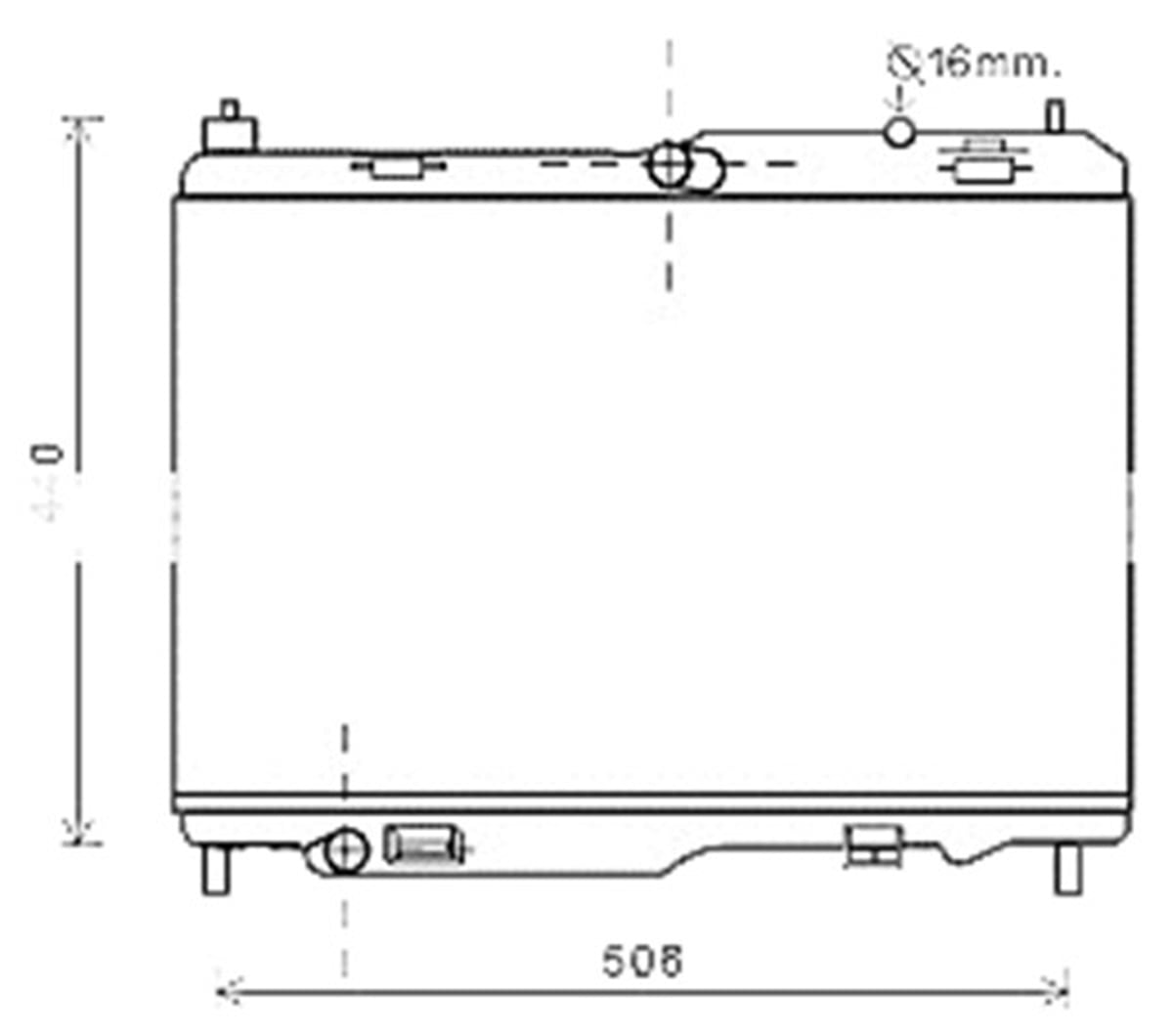 FIESTARADYATOR BRAZİNG FIESTA 1.4 TDCI 08 350X558X18 ORIS BFR136ORISORIS BFR136