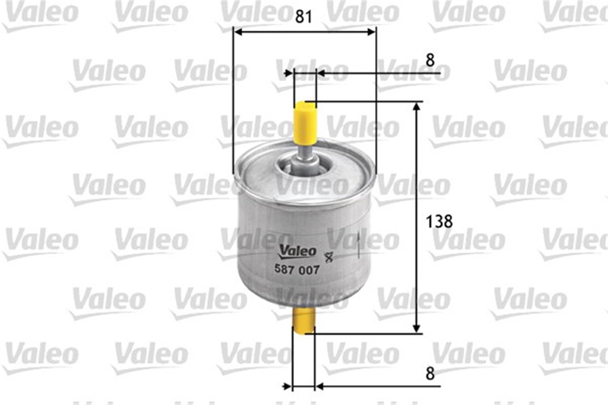 FIESTAYAKIT FİLTRESİ BENZİN FORD FIESTA IV 1.25I 16V-KA I 1.3I VALEO 587007VALEOVALEO 587007