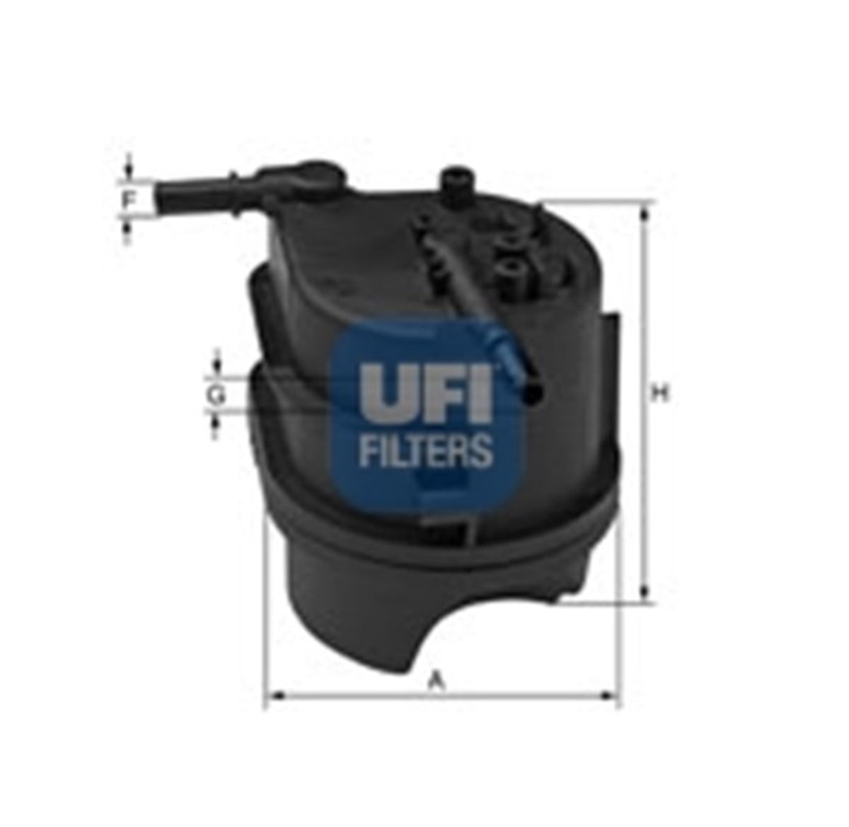 FIESTAYAKIT FİLTRESİ MÜŞÜRLÜ BIPPER-NEMO-P307-P207-P206-C3-C2 1.4 HDI-FUSION-FIESTA 1.4TDCI UFI 2434300UFIUFI 2434300