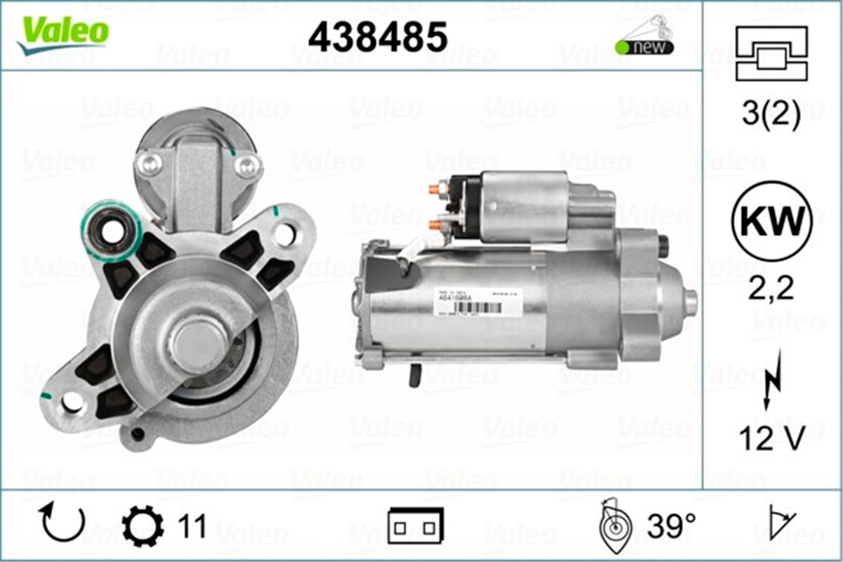 FOCUSMARŞ MOTORU FORD C-MAX-FOCUS-KUGA-MONDEO VALEO 438485VALEOVALEO 438485