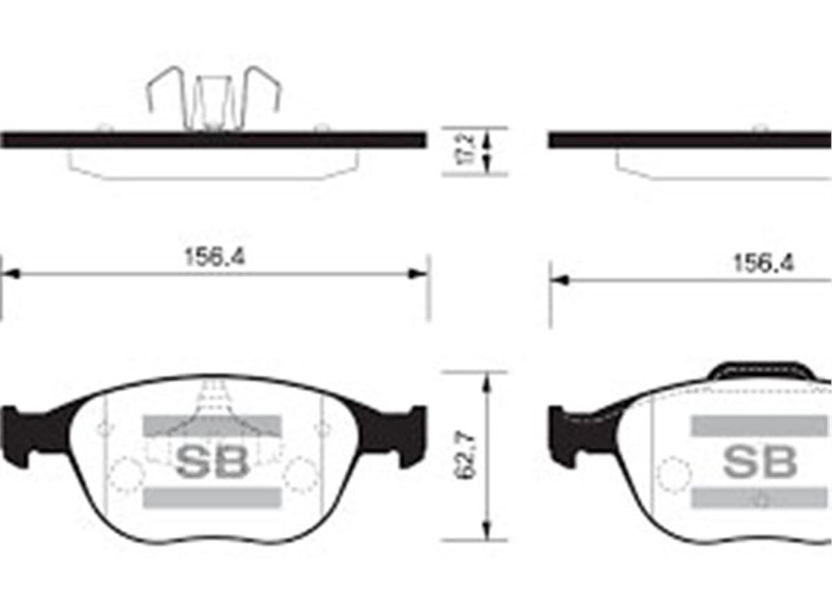 FOCUSÖN BALATA CONNECT 02 FOCUS 2.0 02-04 MAZDA 3 VE 5 SERİSİ X SANGSIN SP1623SANGSINSANGSIN SP1623