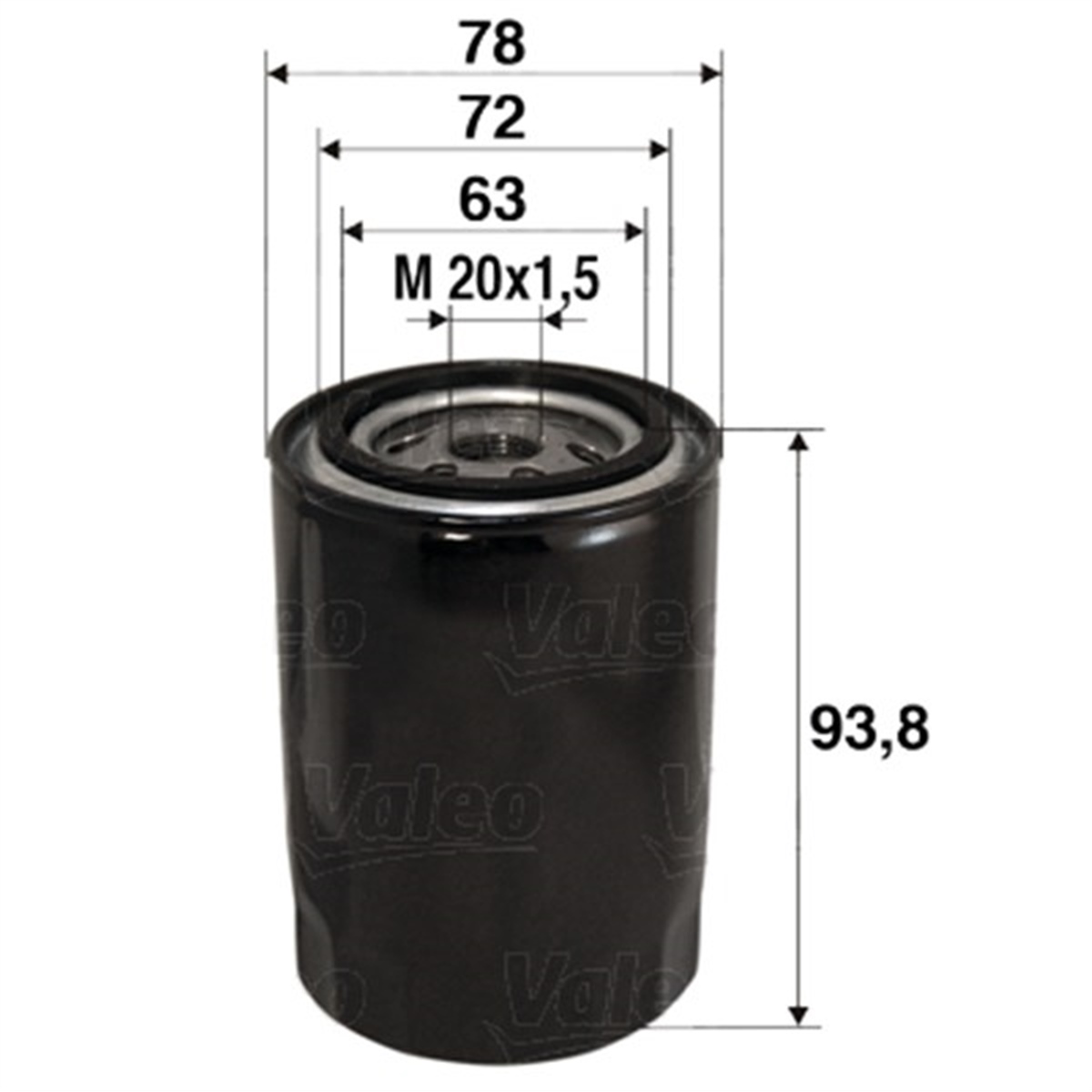 FOCUSYAĞ FİLTRESİ FORD FOCUS II 1.8 T-C-MAX 1.8 T VALEO 586080VALEOVALEO 586080