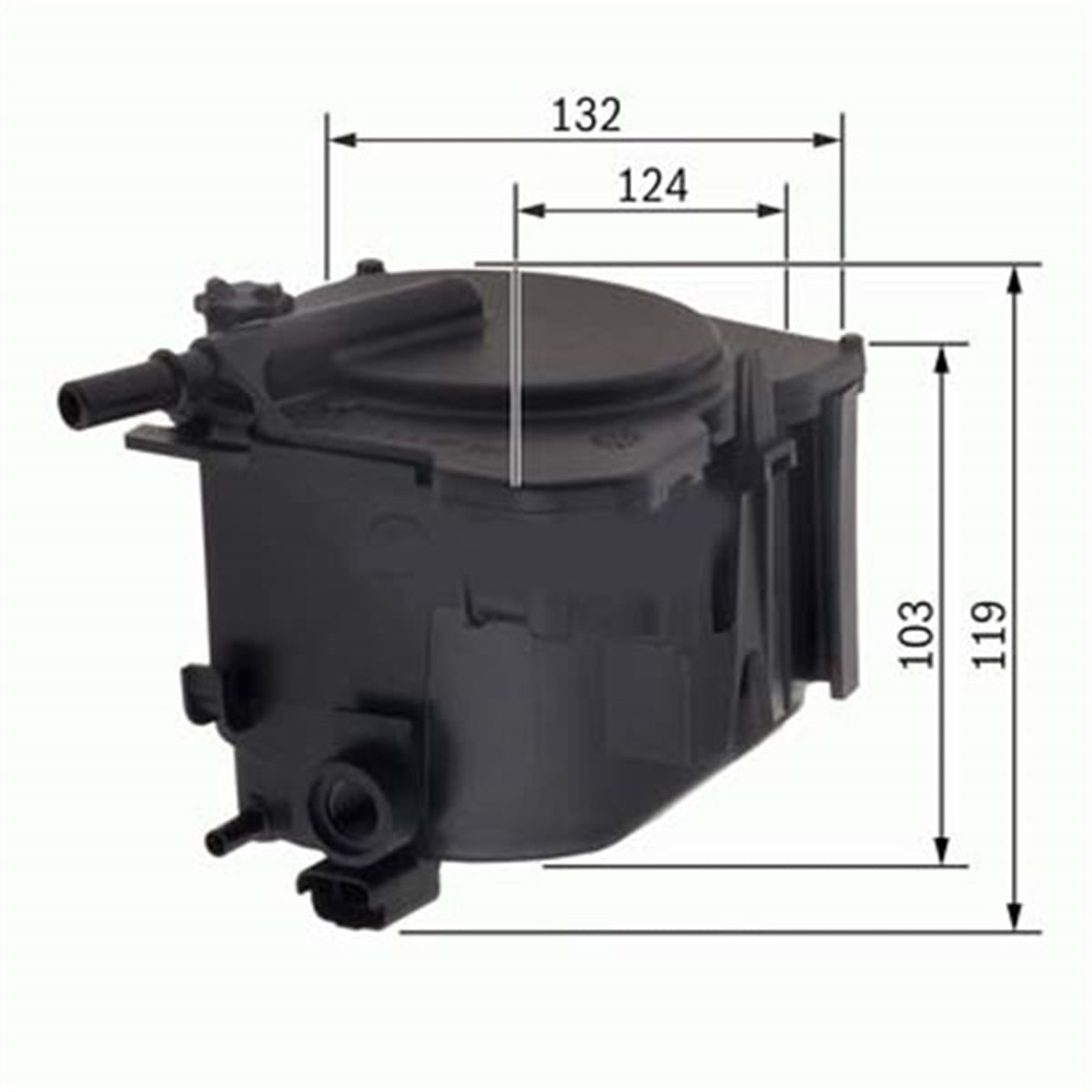 FOCUSYAKIT FİLTRESİ PARTNER-206-207-307-308-407-BERLINGO-C2-C3-C4-C5-FIESTA-FOCUS-C-MAX-TEPEE 1.6HDI PSA 1901.95PSAPSA 1901.95