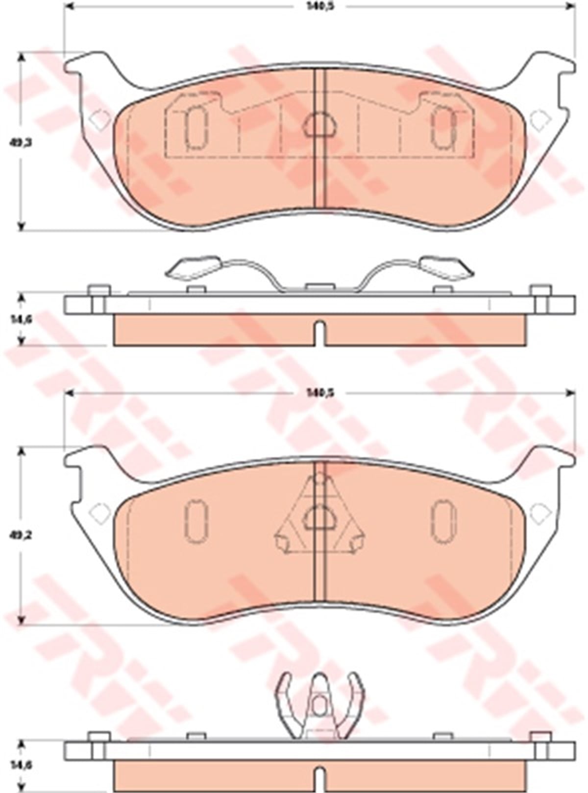 FORDARKA BALATA FORD EXPLORER 4.0 V6 96-8.02 TRW GDB4132TRWTRW GDB4132