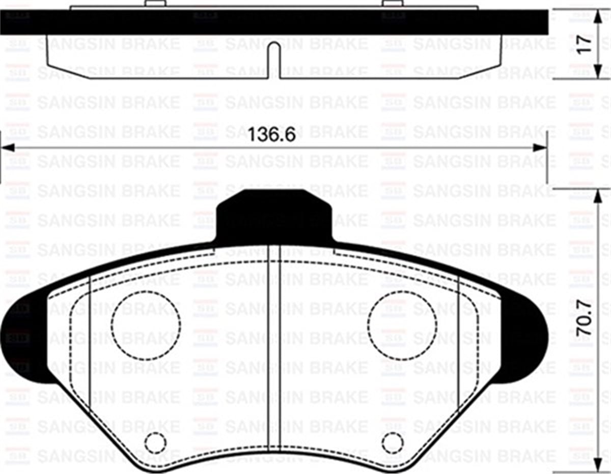 FORDÖN BALATA DİSK FORD MUSTANG 95-99 SANGSIN SP1262SANGSINSANGSIN SP1262