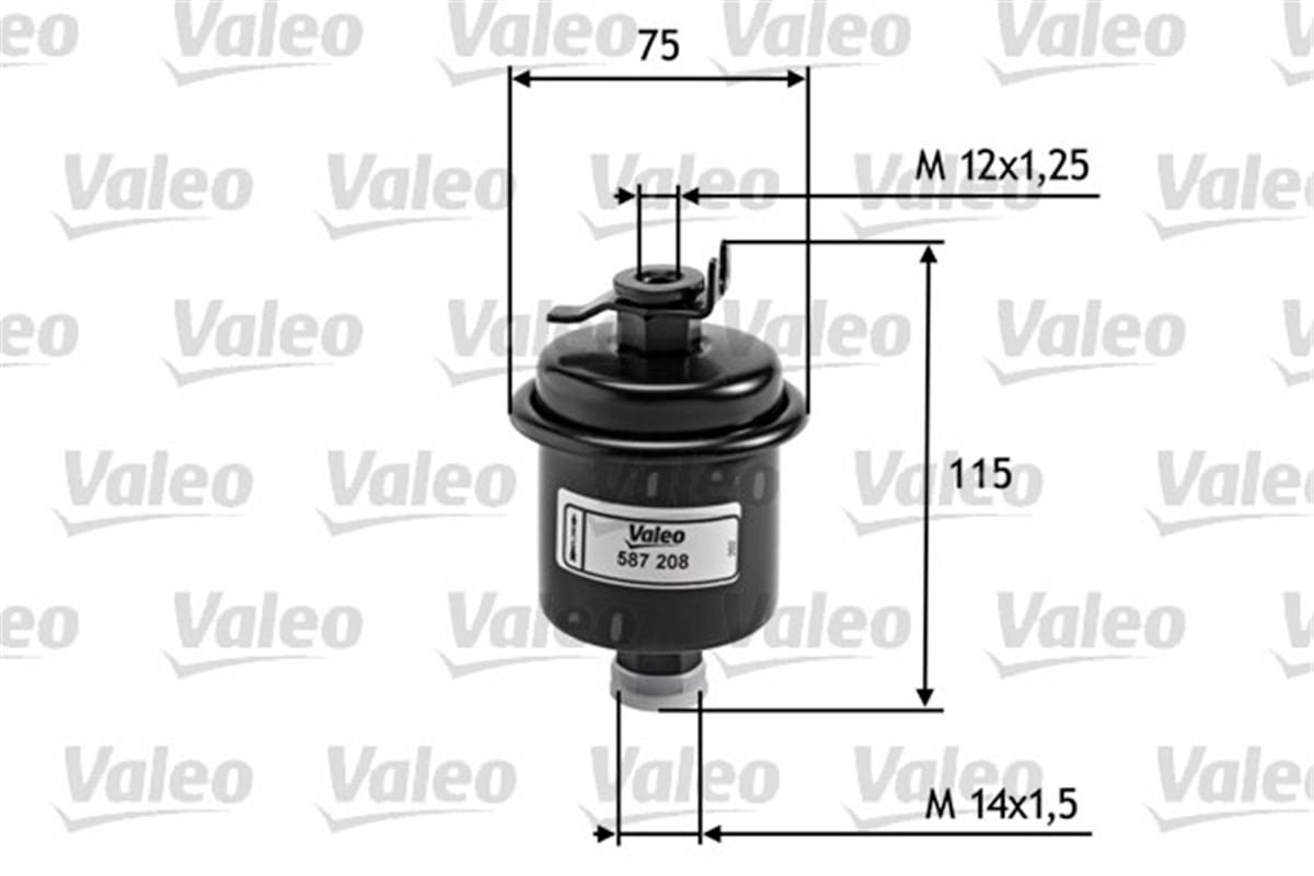 HONDAYAKIT FİLTRESİ BENZİN HONDA CR-V II 2.0 16V VALEO 587208VALEOVALEO 587208
