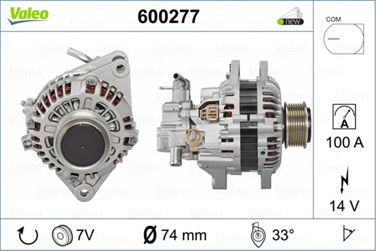 HYUNDAIALTERNATÖR HYUNDAI H1 VALEO 600277VALEOVALEO 600277