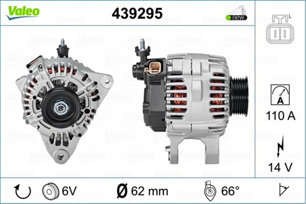 HYUNDAIALTERNATÖR HYUNDAI VALEO 439295VALEOVALEO 439295