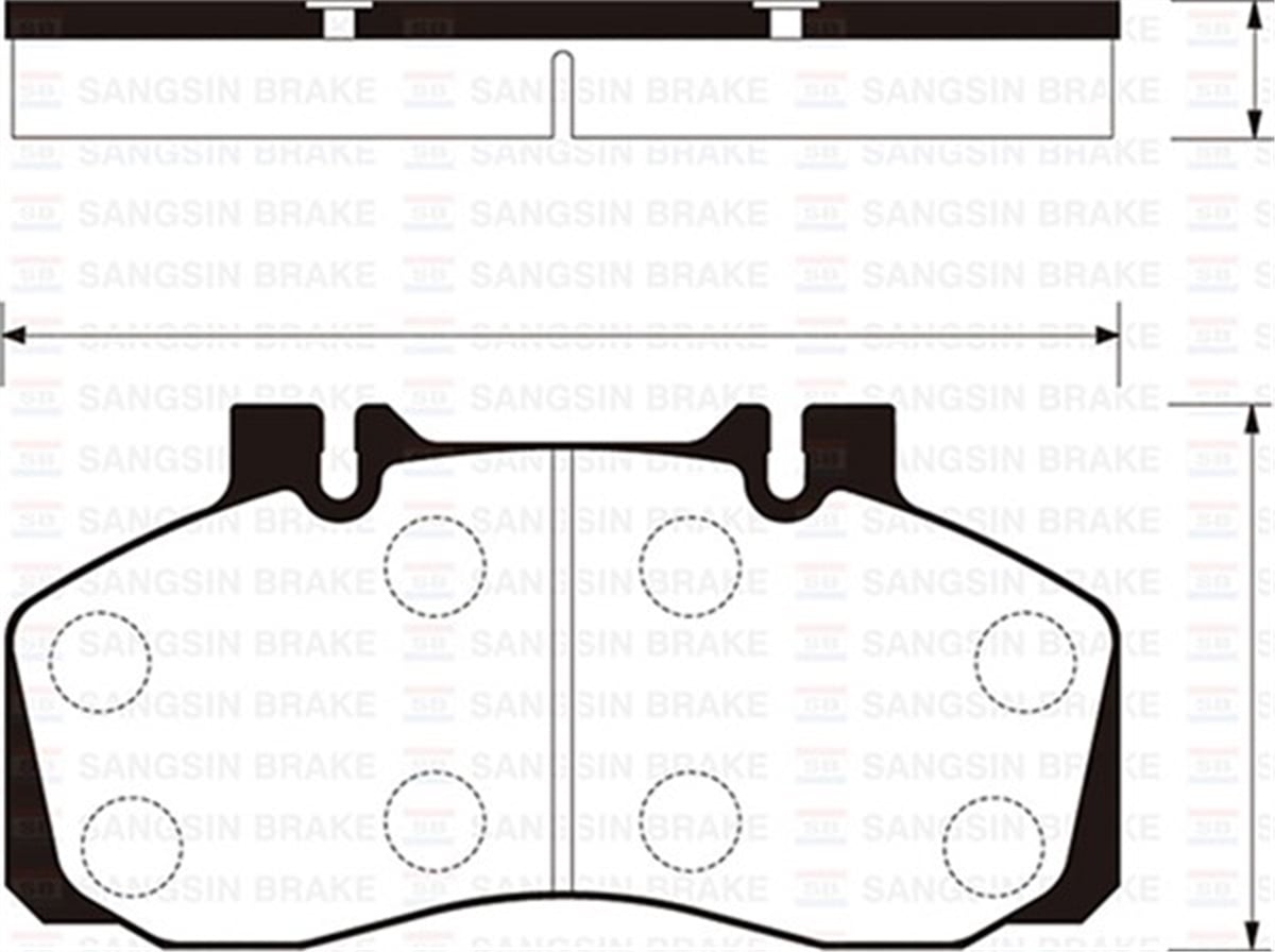 HYUNDAIÖN BALATA DİSK HYUNDAI MIGHTY-BUS 06 SANGSIN SP1207SANGSINSANGSIN SP1207