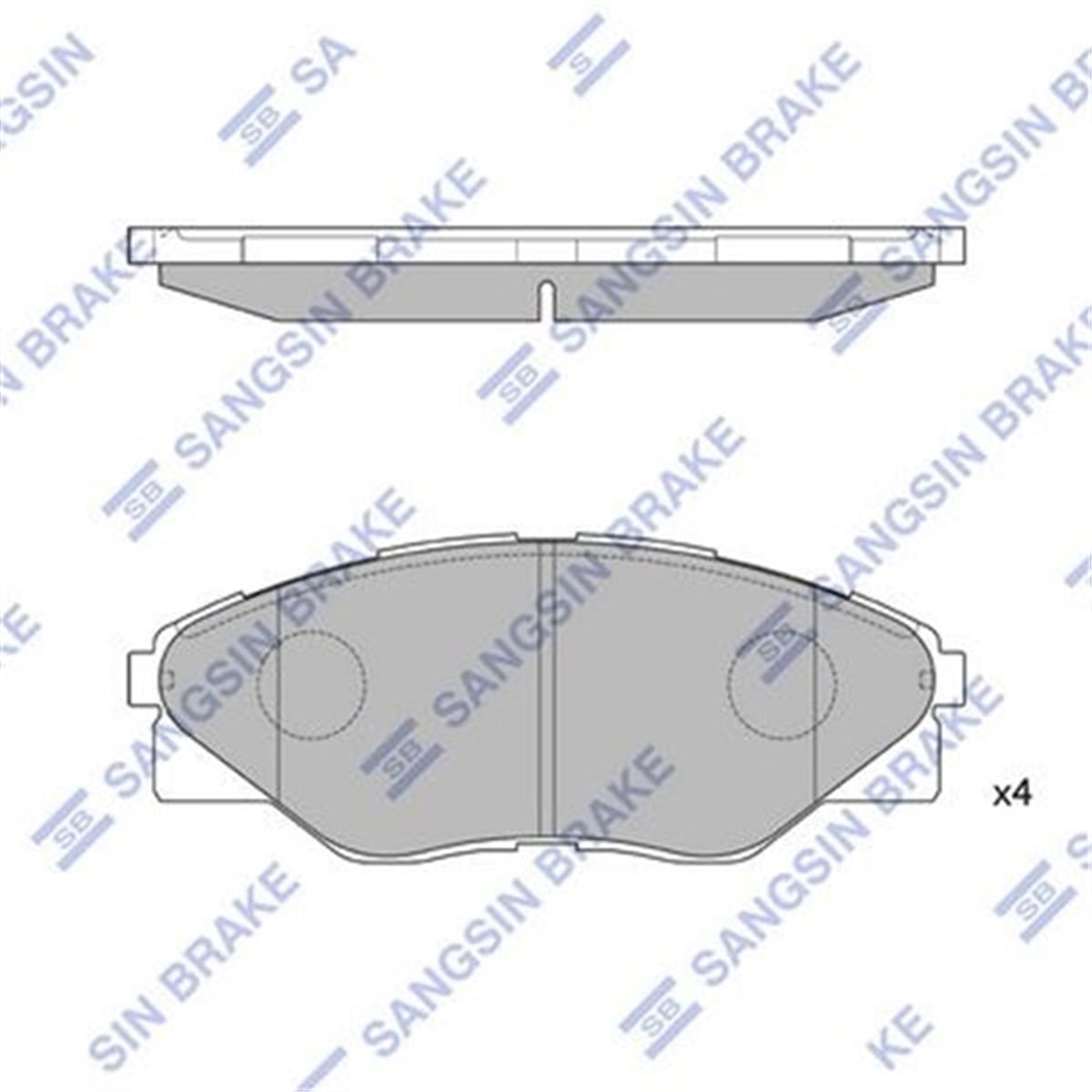 HYUNDAIÖN BALATA HYUNDAI HILUX III PICKUP 2.5D 2.5D-4D 4X4 07 GDB3532-GDB7773 SANGSIN SP1544SANGSINSANGSIN SP1544