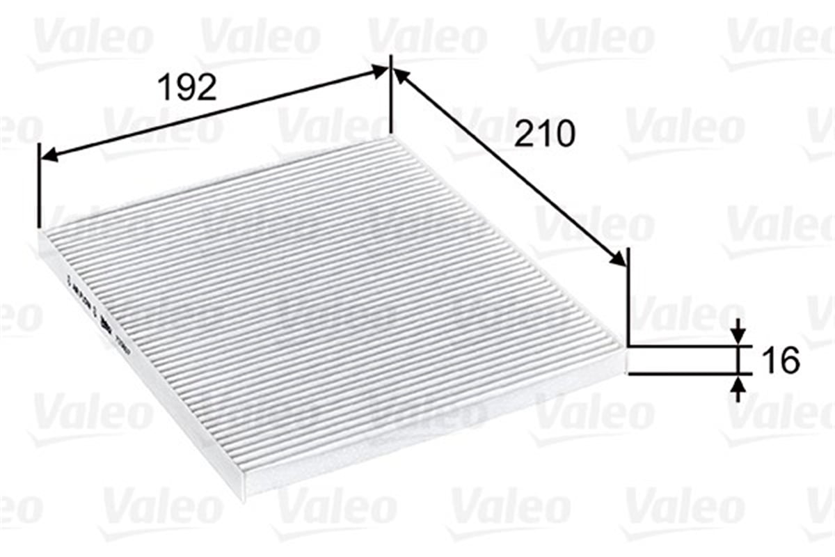 HYUNDAIPOLEN FİLTRESİ HYUNDAI SOLARİS 02-11 ; KIA RİO III 09-11 VALEO 715807VALEOVALEO 715807
