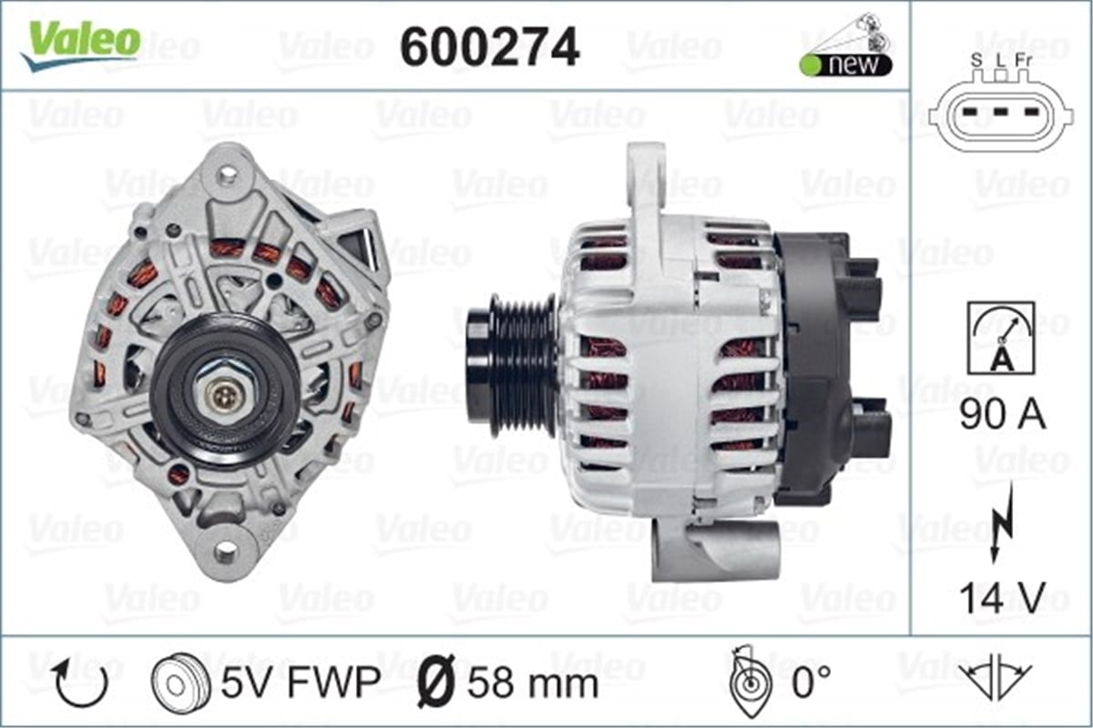 İ10ALTERNATÖR KIA RIO-HYUNDAI İ10 BA-IA VALEO 600274VALEOVALEO 600274