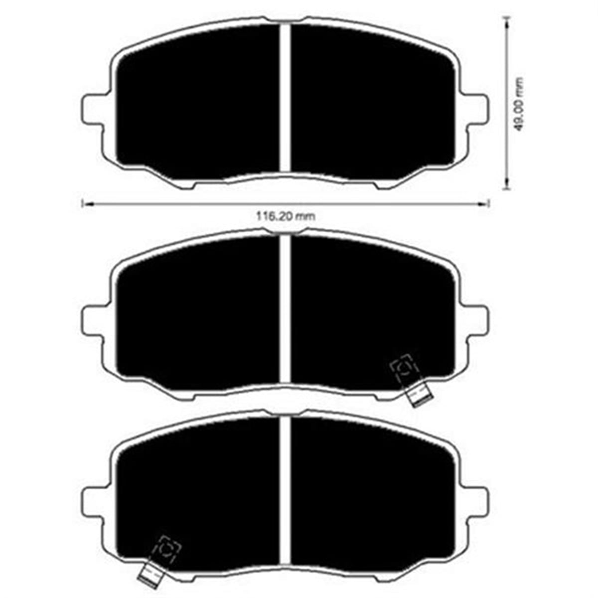 İ20ÖN BALATA HYUNDAI İ20 1.2 1.4 1.6 1.4CRDİ 1.6CRDİ 08 ESP SİZ ARAÇLAR İÇİN MARELLI 323700008200MARELLIMARELLI 323700008200