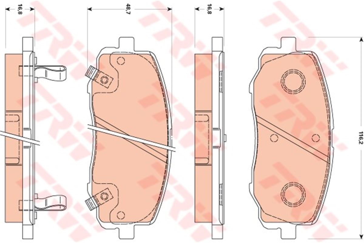 İ20ÖN BALATA HYUNDAI İ20 1.2 1.4 1.6 1.4CRDİ 1.6CRDİ 08 ESP SİZ ARAÇLAR İÇİN TRW GDB3510TRWTRW GDB3510