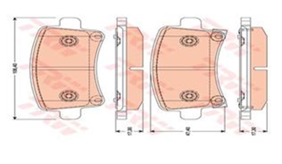 INSIGNIAARKA BALATA INSIGNIA 1.6-1.6T-1.8-2.0CDTI 08 14 SAAB 9.5 10 MALIBU 2.0D 2.4 12 TRW GDB1784TRWTRW GDB1784