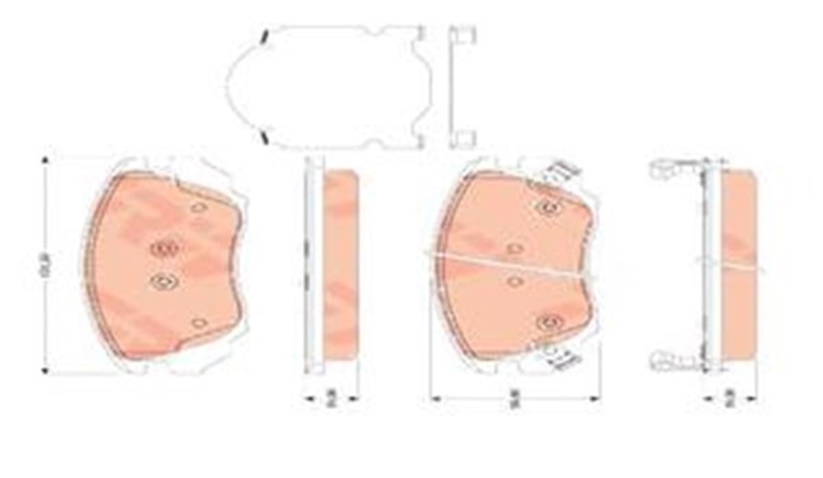 INSIGNIAÖN BALATA INSIGNIA 1.6-1.6T-1.8-2.0CDTI 08 13 SAAB 9.5 10 CAMARO 3.6 11 16 JANT TRW GDB1782TRWTRW GDB1782