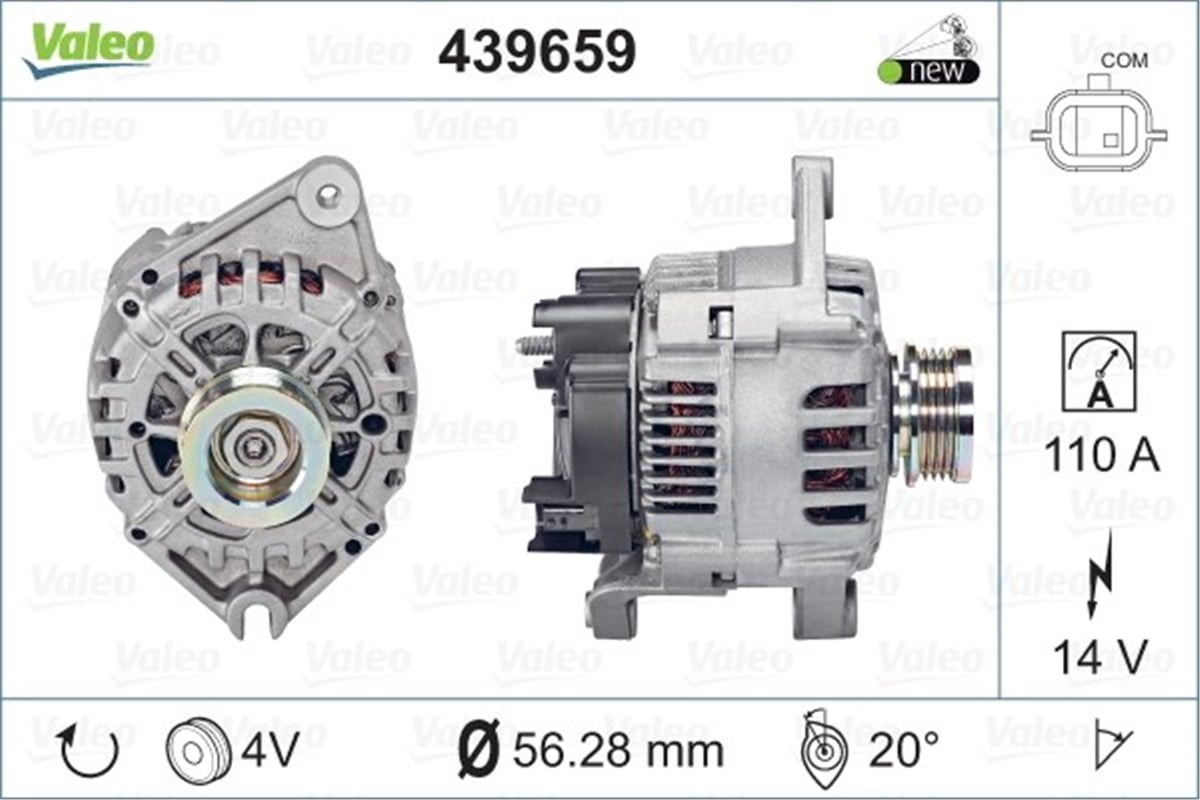 KANGOOALTERNATÖR RENAULT KANGOO 1 6 VALEO 439659VALEOVALEO 439659