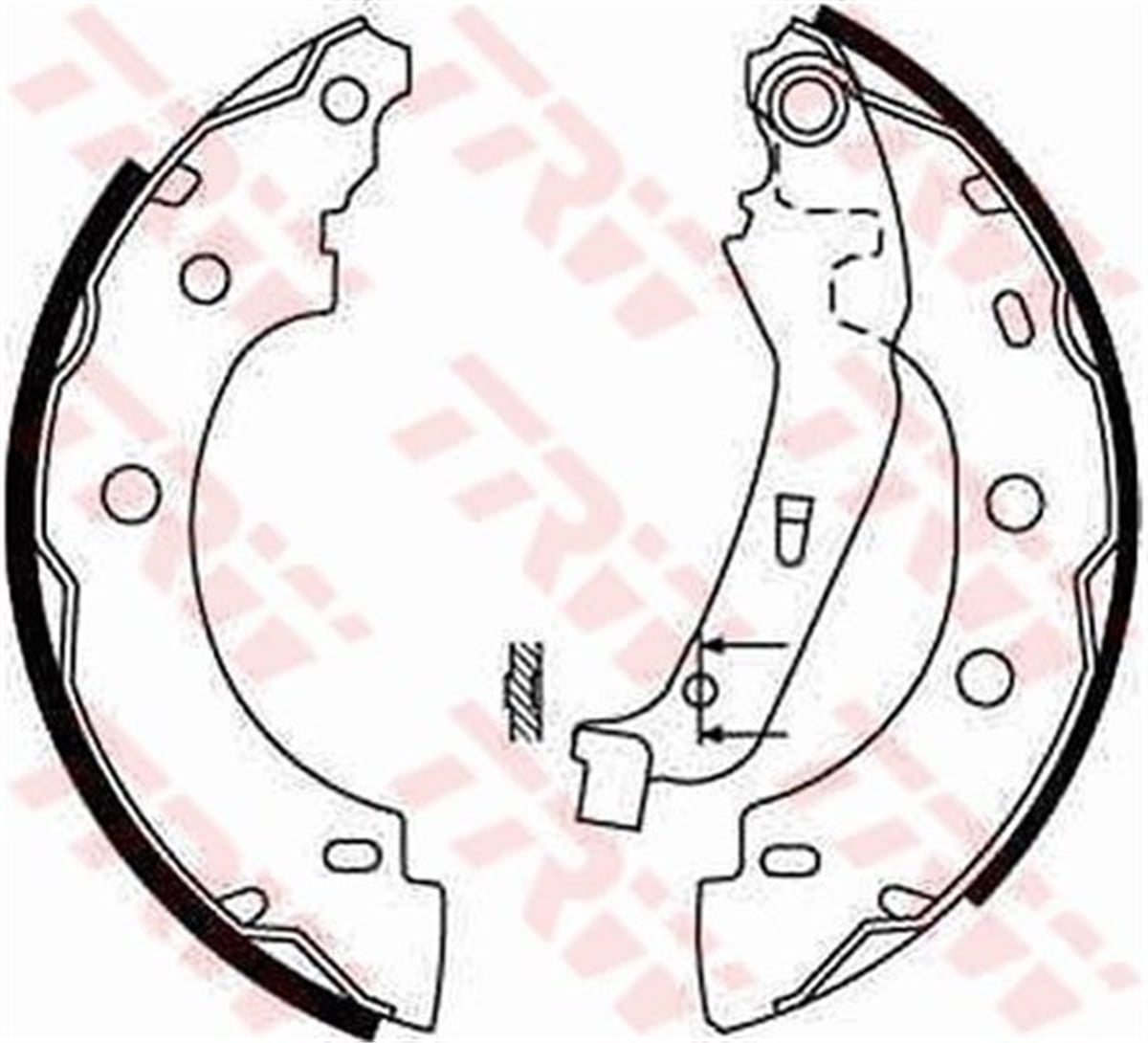 KANGOOARKA PABUÇ BALATA KANGOO 1.2-1.4 ENJ1.6.-1.9D 97 1.5DCİ 01 KUBISTAR 03-09 203X39 TRW GS8650TRWTRW GS8650
