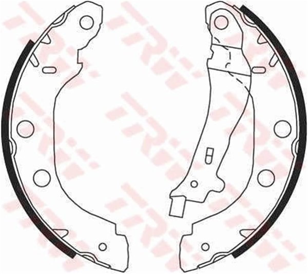 KANGOOARKA PABUÇ BALATA KANGOO 1.2 1.5DCİ 1.6 1.9 97 05 NISSAN PRIMERA 1.6 1.8 2.0TD 96-01 228X42 TRW GS8655TRWTRW GS8655