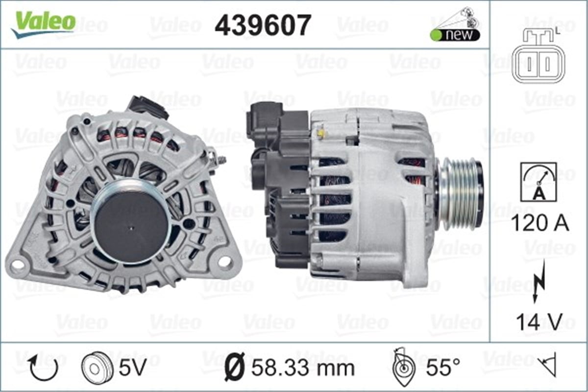 KIAALTERNATÖR KIA VALEO 439607VALEOVALEO 439607