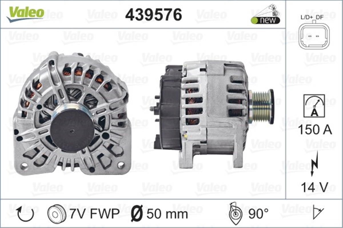 LAGUNAALTERNATÖR RENAULT ESPACE IV LAGUNA II VEL SATIS TRAFIK II VALEO 439576VALEOVALEO 439576