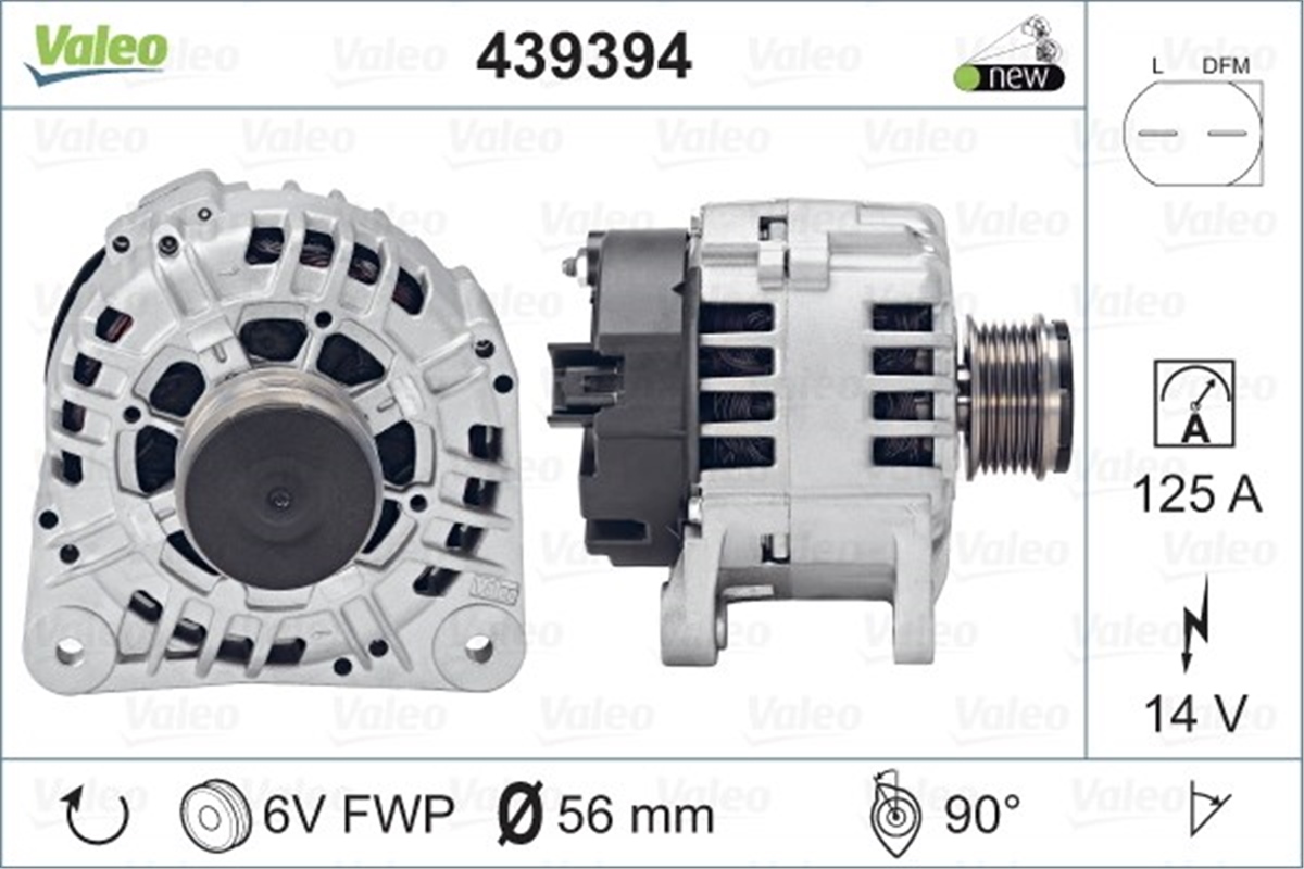 LAGUNAALTERNATÖR RENAULT LAGUNA II VALEO 439394VALEOVALEO 439394