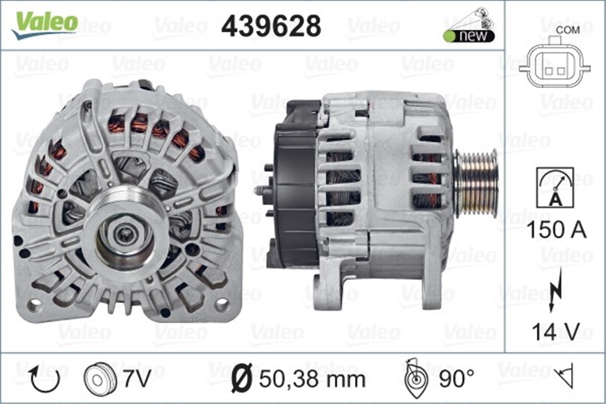 LAGUNAALTERNATÖR RENAULT LAGUNA III VALEO 439628VALEOVALEO 439628