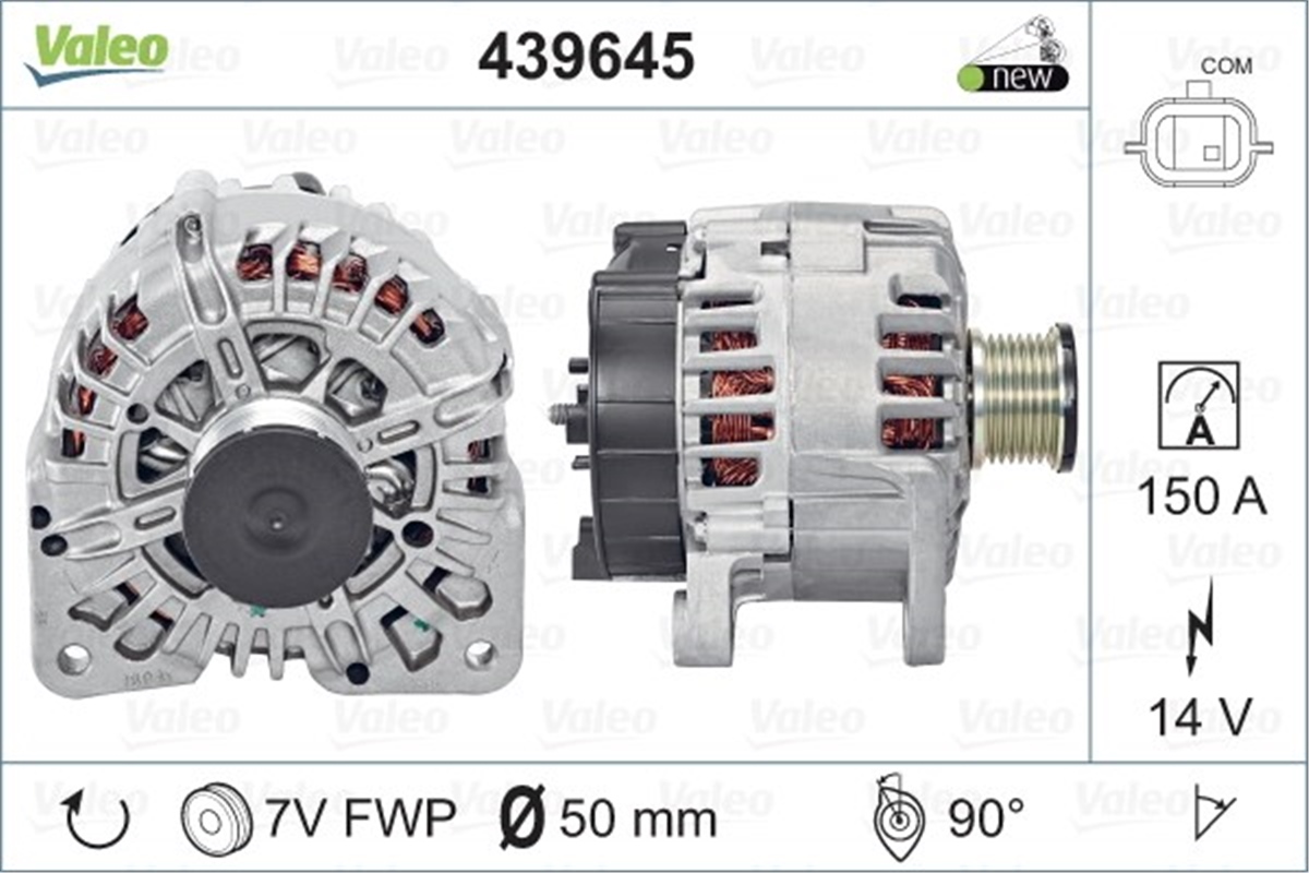 LAGUNAALTERNATÖR RENAULTLAGUNA F4RT MOT. TG15C143 VALEO 439645VALEOVALEO 439645