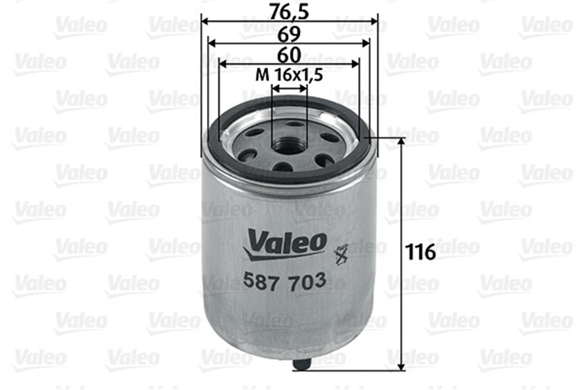 LAGUNAYAKIT FİLTRESİ MAZOT RENAULT ESPACE III 2.2 TD 12V-LAGUNA-MASTER VALEO 587703VALEOVALEO 587703