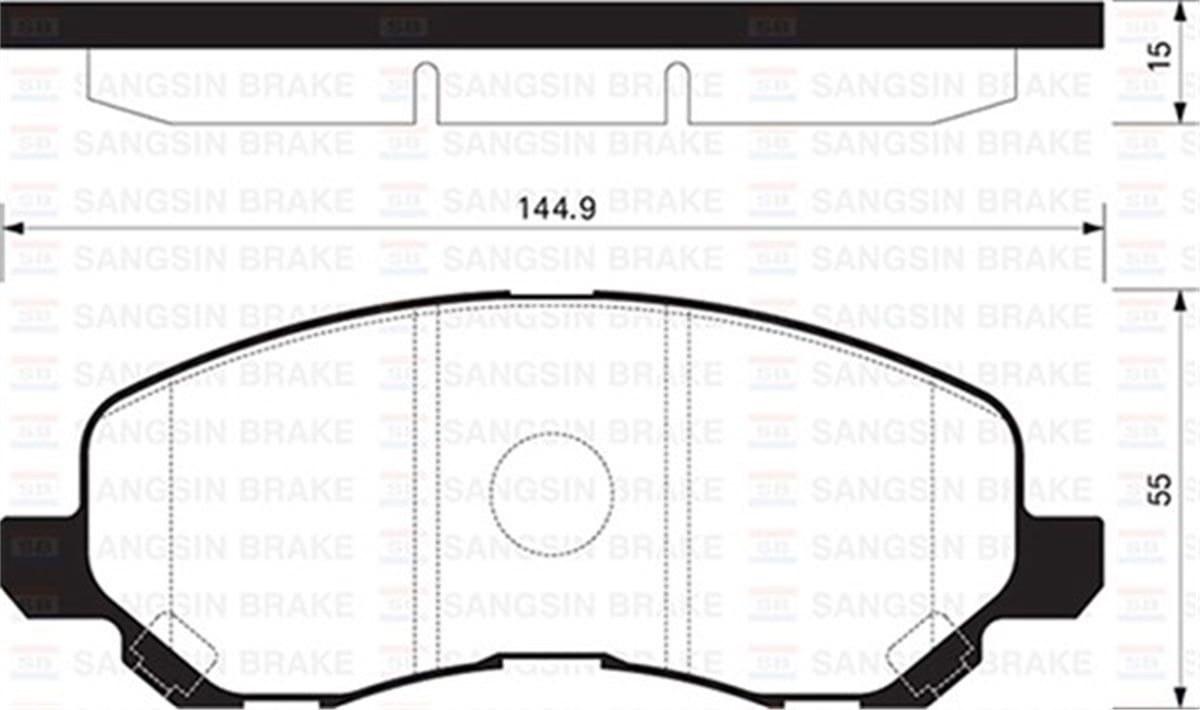 LANCERÖN BALATA LANCER SEDAN 03 LANCER SPORTBACK 08 GALANT 97-04 GDB3287-GDB4141-GDB4142 SANGSIN SP1360SANGSINSANGSIN SP1360