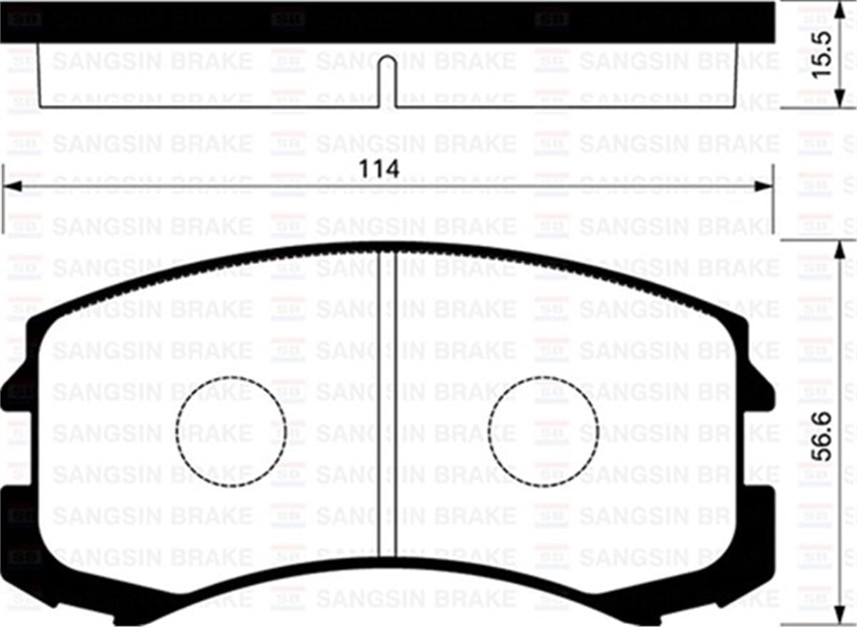 LANCERÖN BALATASI MITSUBISHI LANCER 2.0 03 SANGSIN SP1255SANGSINSANGSIN SP1255