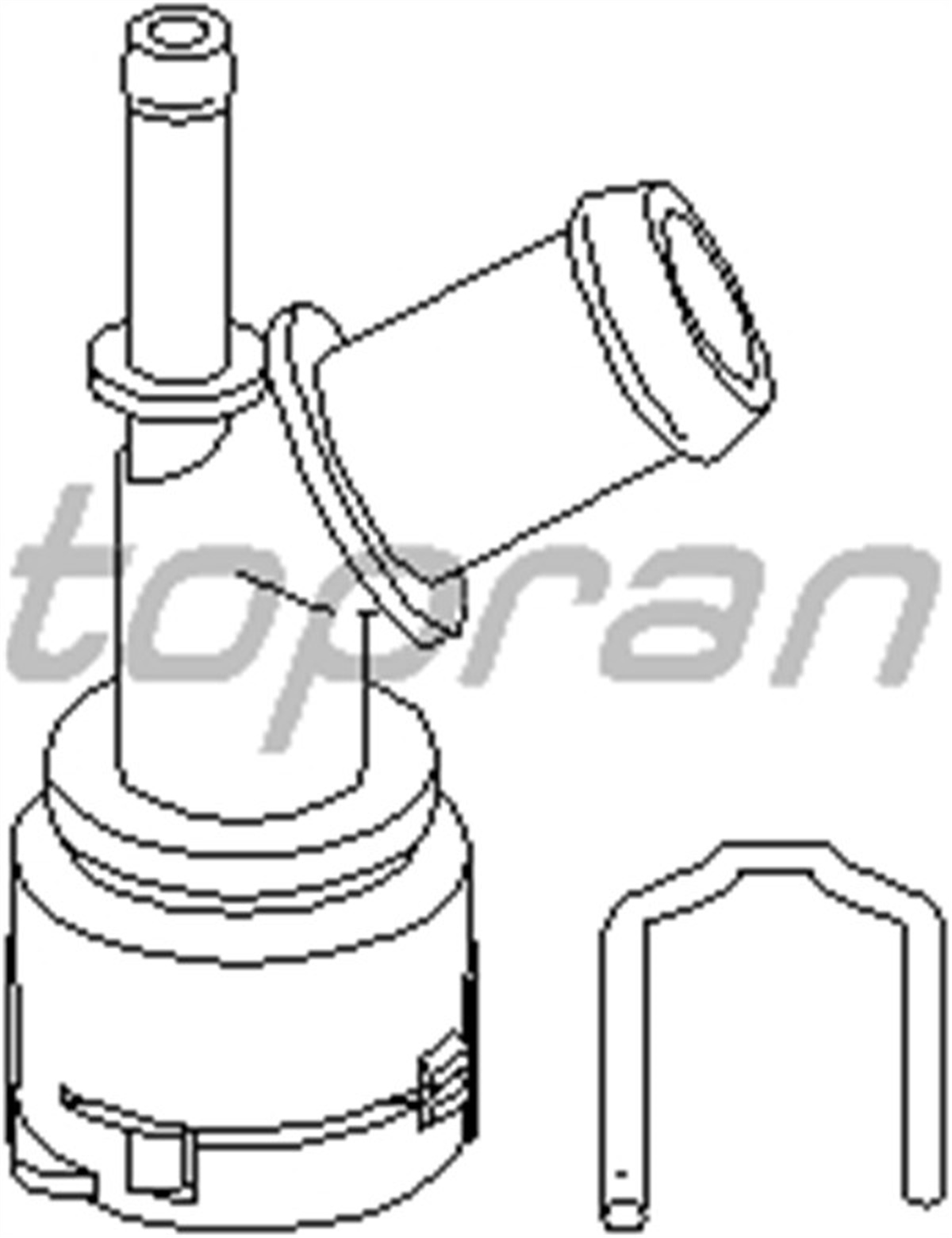 LEONTERMOSTAT YUVASI FLANŞI BORA-GOLF IV-A3-LEON 1.6-2.0 96-06 TOPRAN 110724755TOPRANTOPRAN 110724755