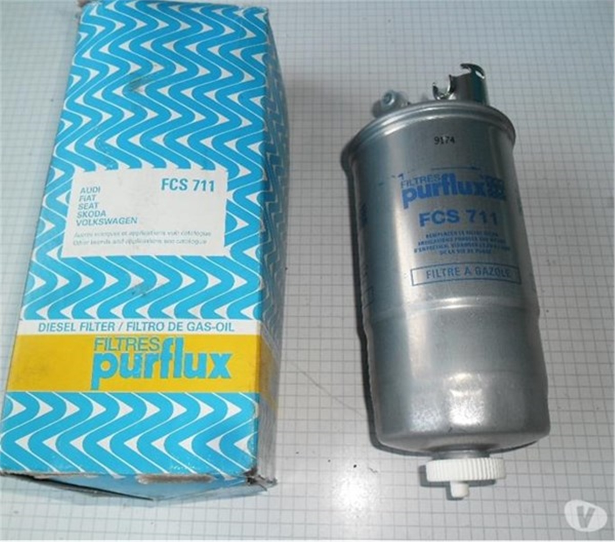 LEONYAKIT FİLTRESİ PUNTO-LEON-TOLEDO II-OCTAVIA-BORA-GOLF IV-PASSAT-LT 28-35-LT 28-46 1.9 TDI PURFLUX FCS711PURFLUXPURFLUX FCS711