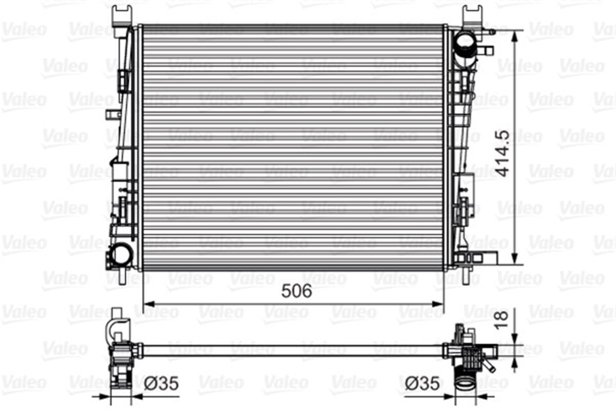 LOGANRADYATOR CLIO IV 11-12 DACIA DOKKER-LOGAN II-LODGY 0.9-1.2-1.5DCİ MOTORTEC RNT0555MOTORTECMOTORTEC RNT0555