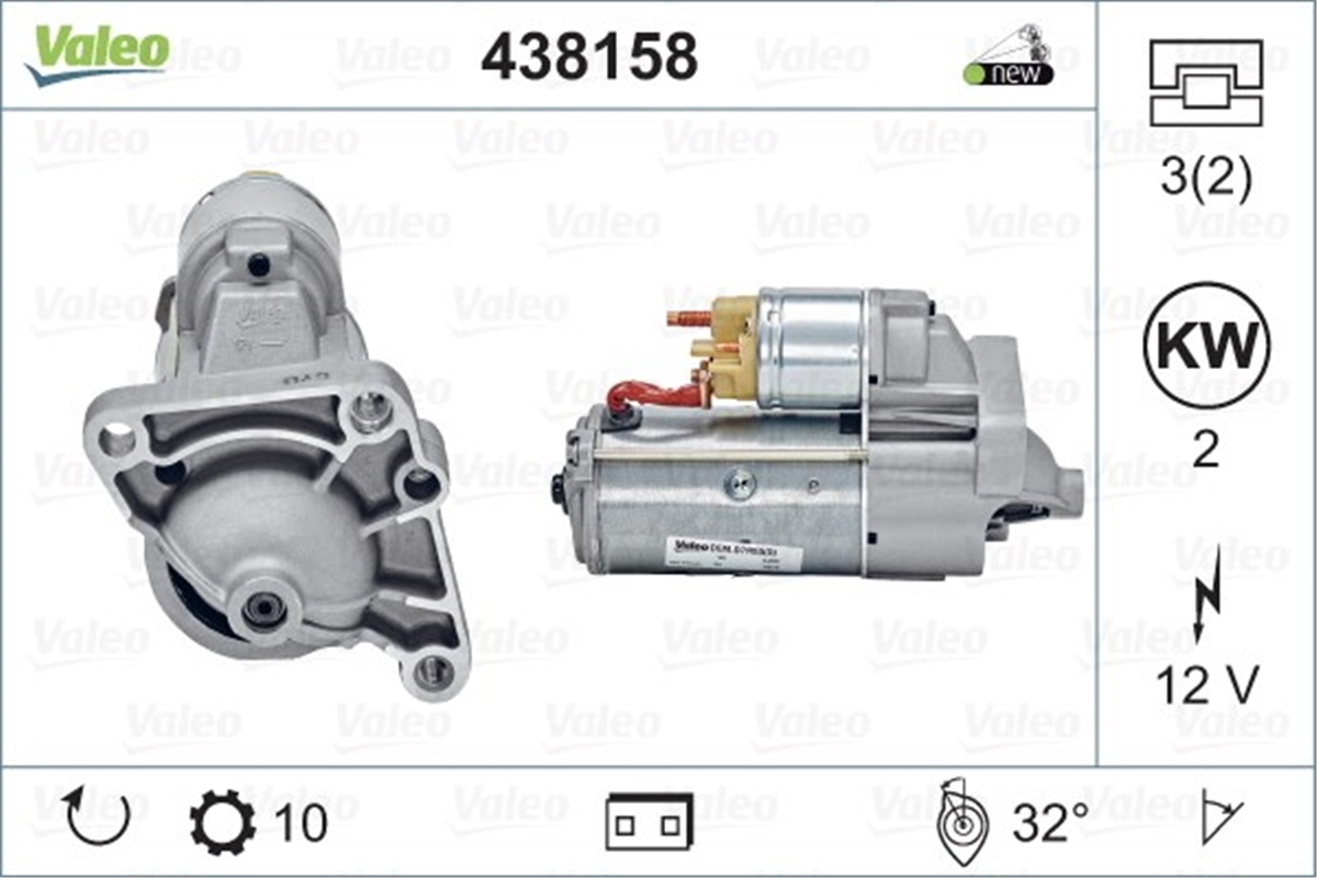 MASTERMARŞ MOTORU MASTER II YM VALEO 438158VALEOVALEO 438158