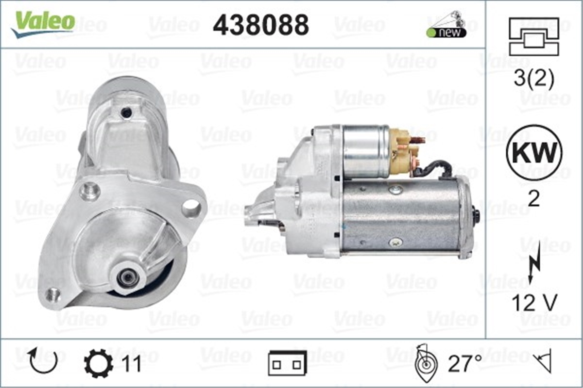 MASTERMARŞ MOTORU RENAULTMASTER VALEO 438088VALEOVALEO 438088