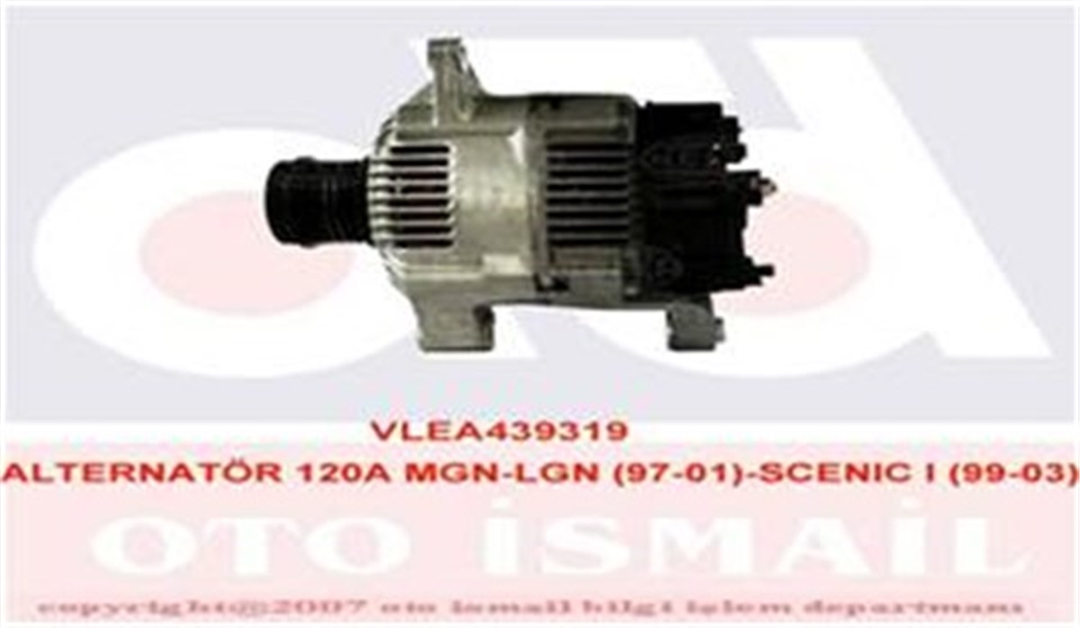 MEGANEALTERNATÖR 120A MEGANE-LGN 97-01 -SCENIC I 99-03 1.9 DCI-DTI VALEO 439319VALEOVALEO 439319