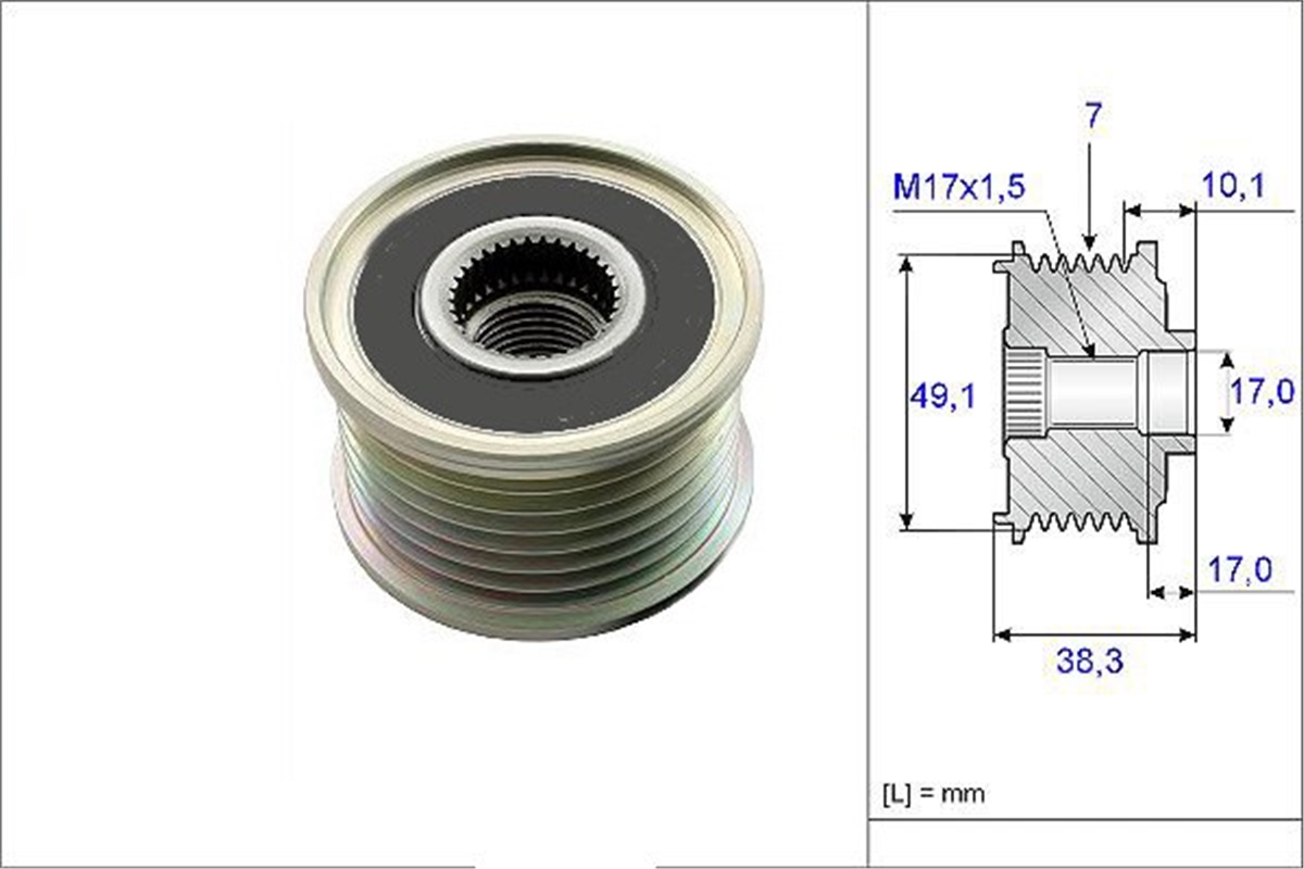 MEGANEALTERNATÖR KASNAĞI RULMANLI MEGANE III-LGN III-SCENIC III-NISSAN QASHQAI- 2.0 DCI-MASTER III 2.3DCI VALEO 588063VALEOVALEO 588063