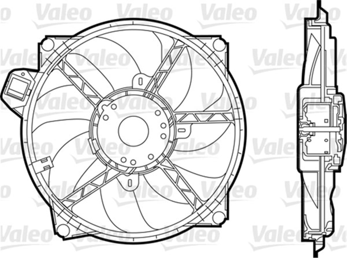MEGANEFAN MOTORU MEGANE III-FLUENCE-SCENIC III-GRAND SCENIC III 09 370W VALEO 696376VALEOVALEO 696376