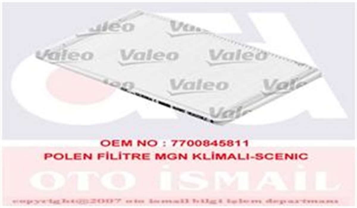 MEGANEPOLEN FİLTRESİ MEGANE I CLASSIC 1.4-1.6-2.0 İE 16V-1.9 TDI 96 VALEO 698149VALEOVALEO 698149