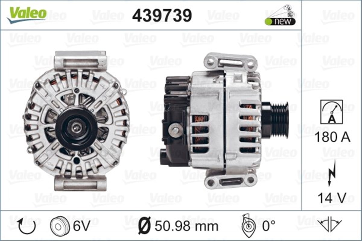 MERCEDESALTERNATÖR MERCEDES ML350 3.5L 12-14 VALEO 439739VALEOVALEO 439739