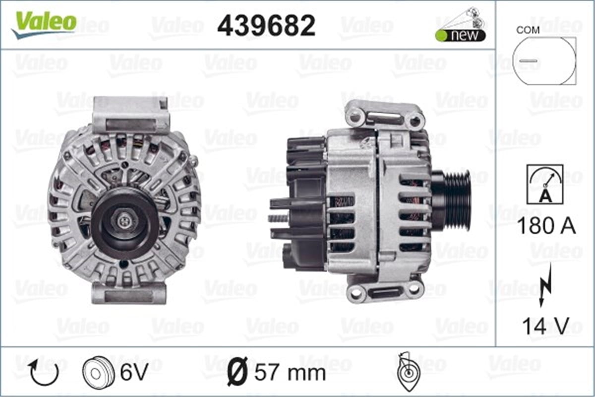 MERCEDESALTERNATÖR MERCEDES S M272 VALEO 439682VALEOVALEO 439682
