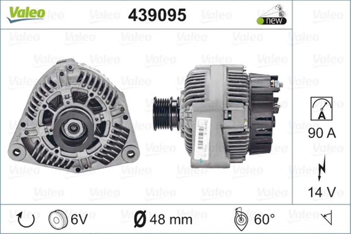 MERCEDESALTERNATÖR MERCEDES VALEO 439095VALEOVALEO 439095