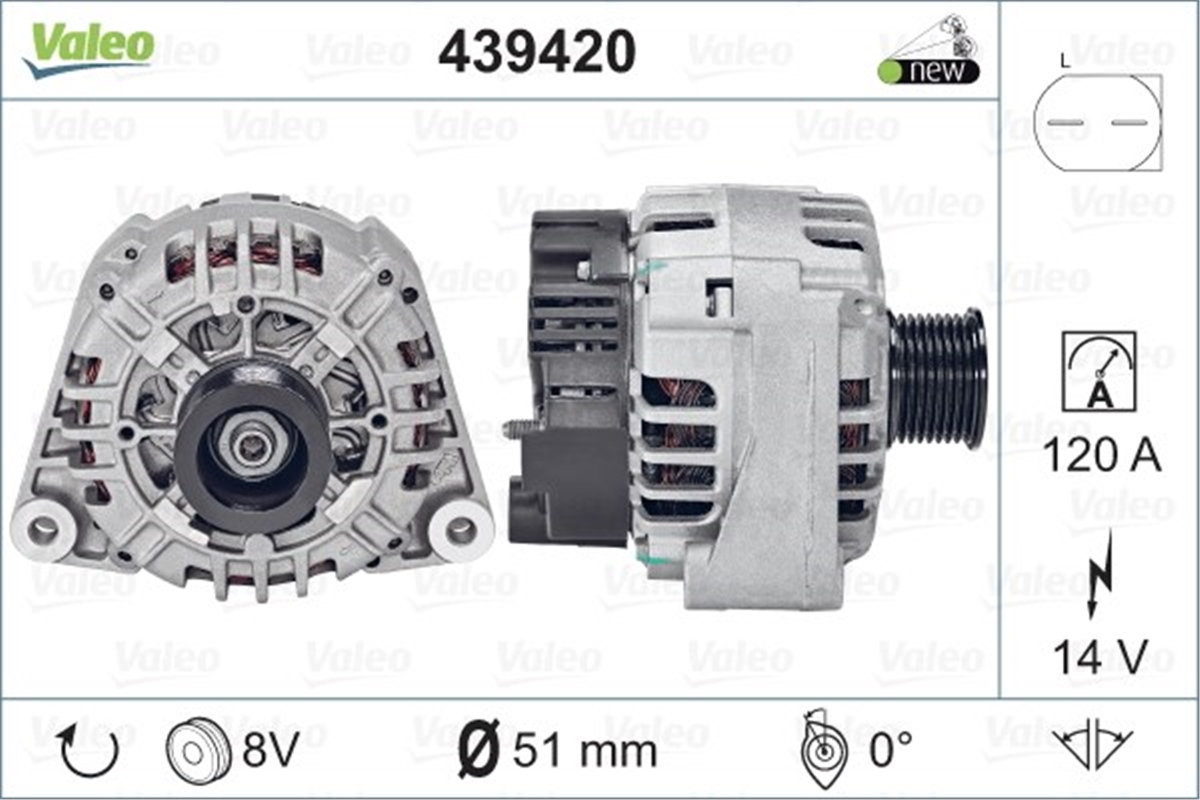 MERCEDESALTERNATÖR MERCEDES VALEO 439420VALEOVALEO 439420