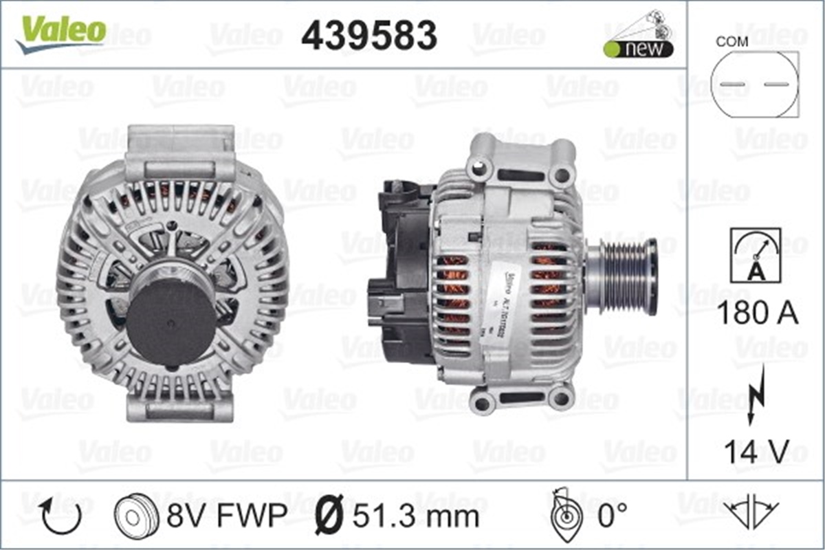 MERCEDESALTERNATÖR MERCEDES VALEO 439583VALEOVALEO 439583